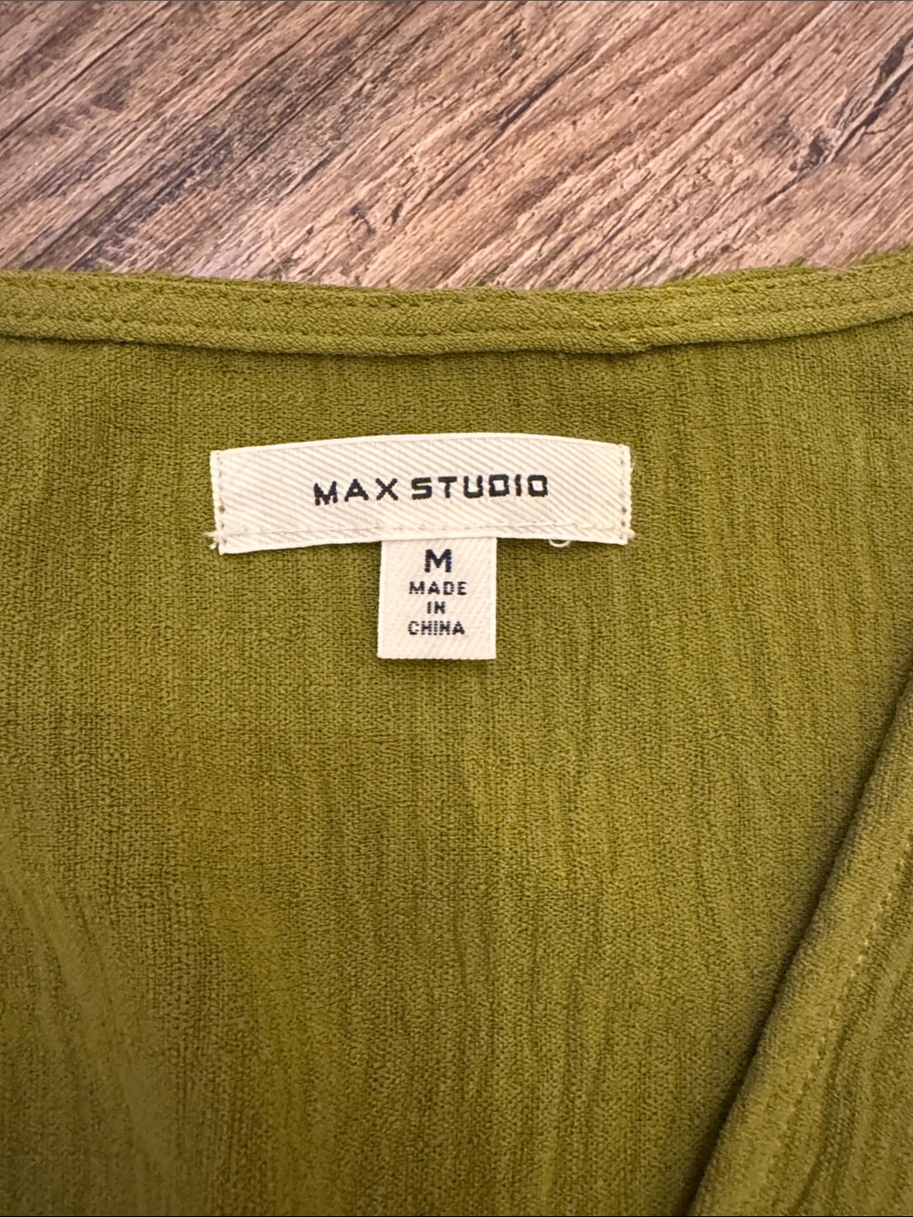 Max Studio Olive Green Tiered V-Neck Maxi Dress - Picture 2 of 3